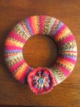 rainbow flower wreath
