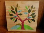 personalised family tree decoupage