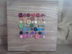 Button Rainbow #2 Purple Teapot
