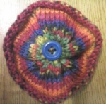 knitted brooch