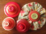pretty button brooch pins