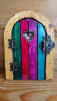 Stripey fairy door
