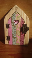 Decoupage fairy door