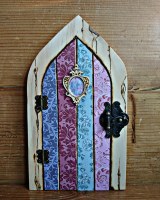 decoupage fairy door